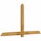 Ekena Millwork Eugene Rough Sawn Timber Gable Bracket, Western Red Cedar, 72"W x 39"H x 2"D x 4"F, 13/12 Pitch GBW072X39X0204EUG00RWR - alternate 5